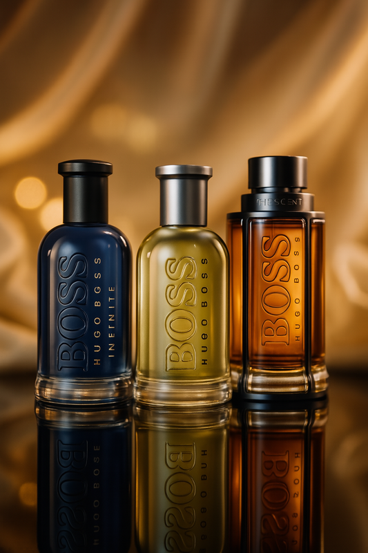 Kit de 3 perfumes:  BOSS BOTTLED, BOSS THE SCENT, BOSS BOTTLED INFINITE 100ml