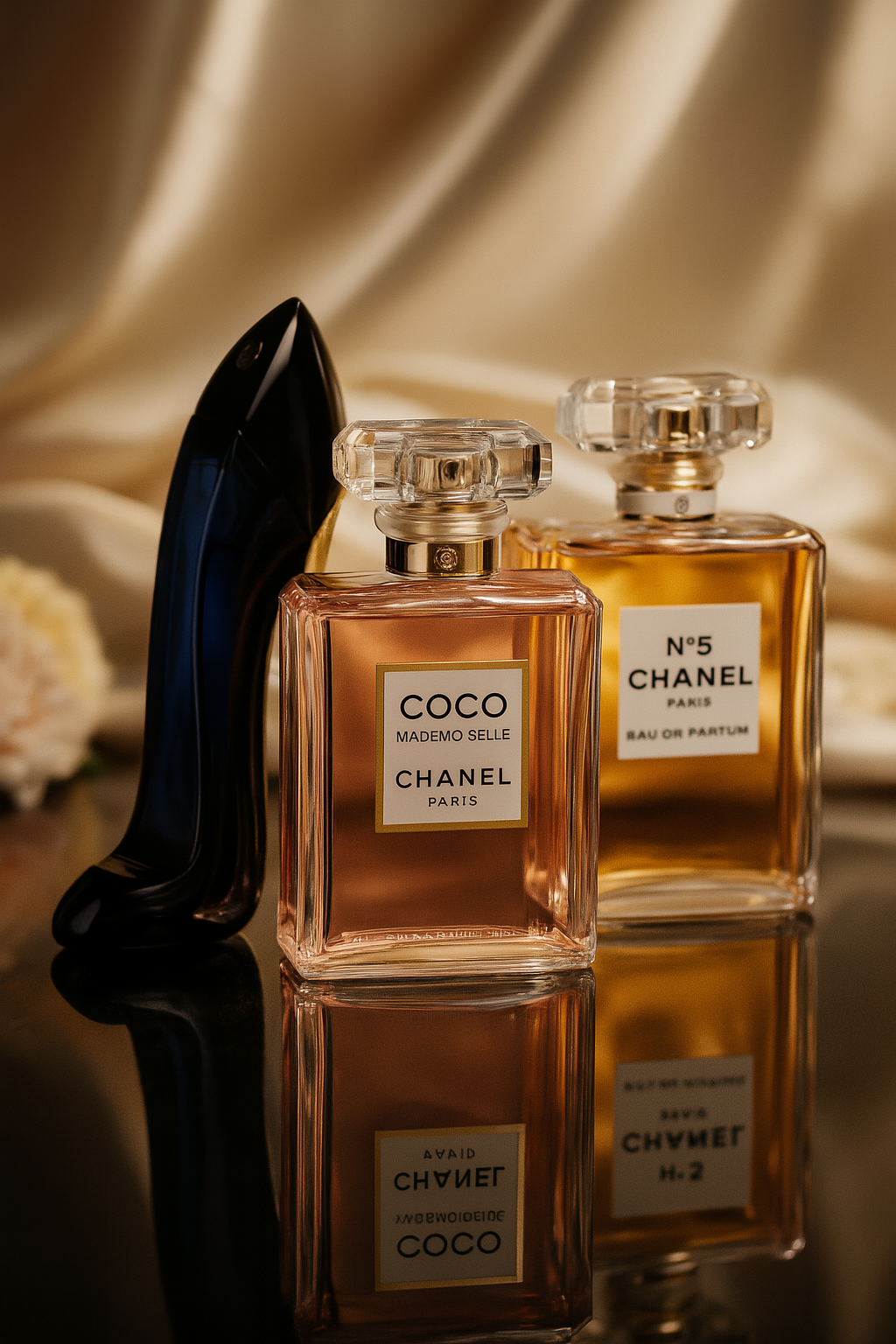 Kit de 3 perfumes:  GOOD GIRL, COCO MADEMOISELLE, Chanel Nº5 100 ml