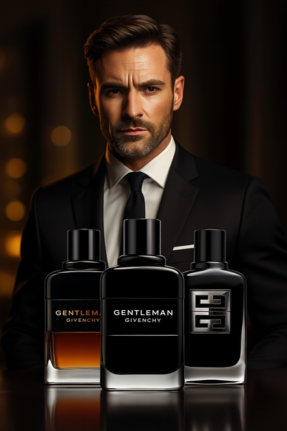 Kit de 3 perfumes: GENTLEMAN, GENTLEMAN RESERVE, GENTLEMAN SOCIETY 100ml