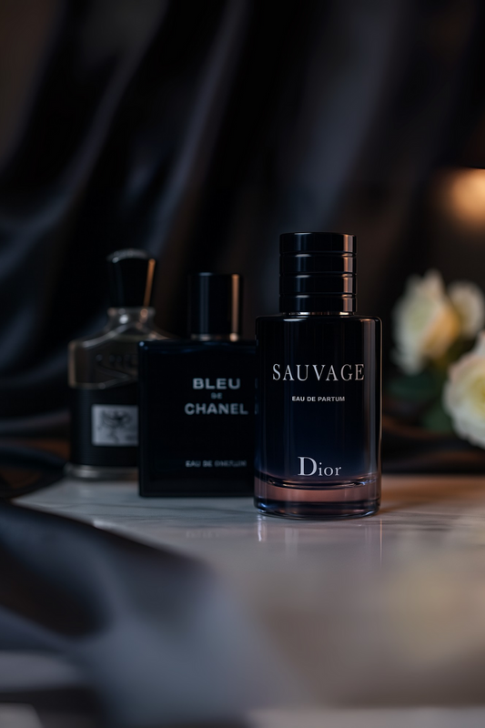 Kit de 3 perfumes:  Creed AVENTUS, BLEU DE CHANEL, Dior SAUVAGE 100ml