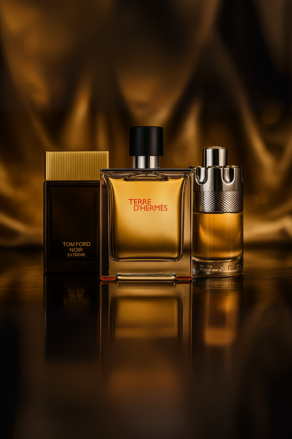 Kit de 3 perfumes: Terre d’Hermès, Azzaro Wanted y Tom Ford Noir Extreme de 100 ml